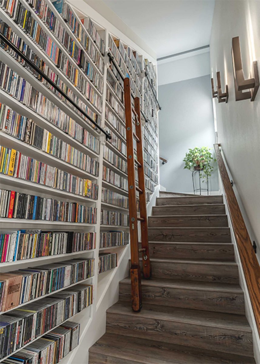 staircase with several books on side book shelf j bryant boyd georgetown tx