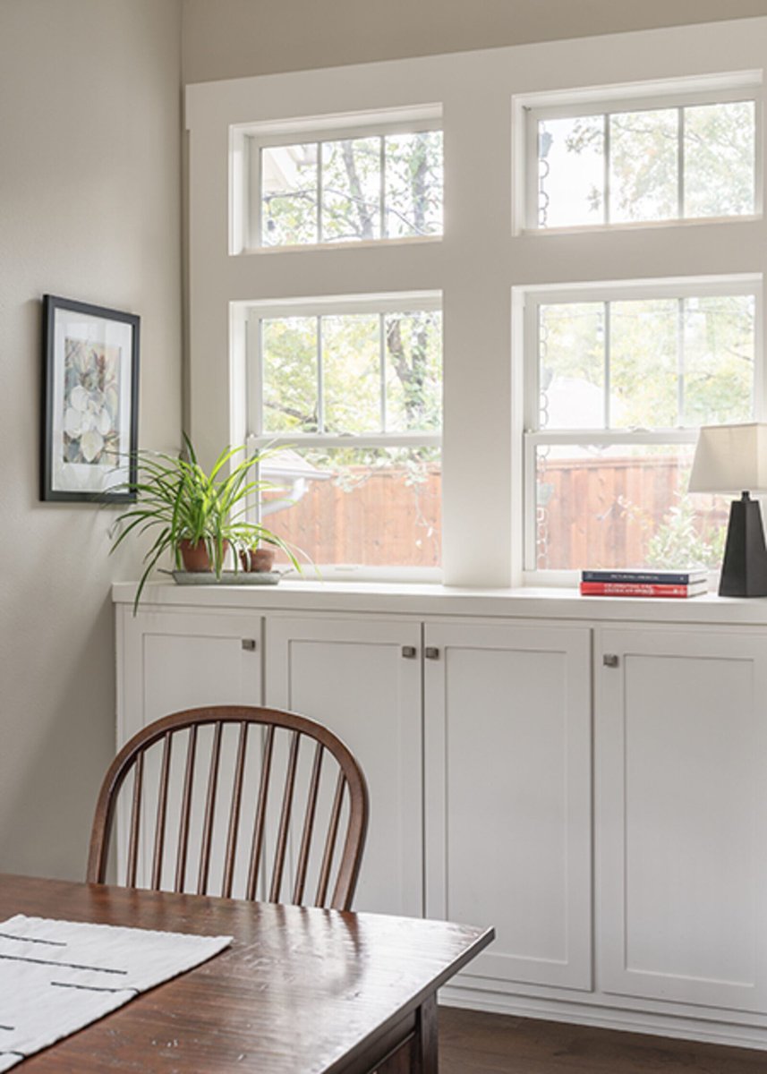 white custom cabinets with windows j bryant boyd georgetown tx
